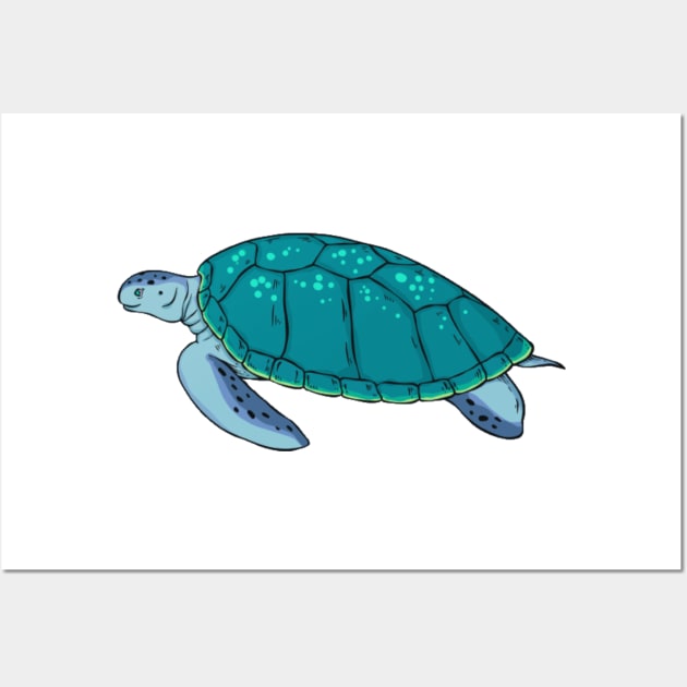 Tribal sea turtle spirit animal Wall Art by Switch-Case